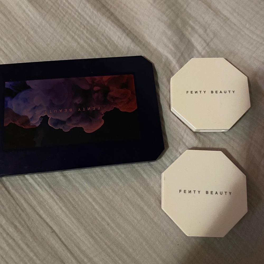 Fenty beauty pallet and highlighters
